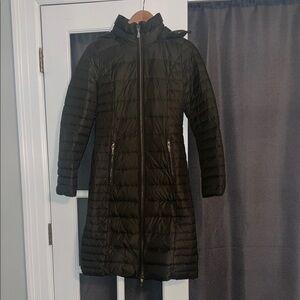 Kate Spade Black Long Puffer Coat